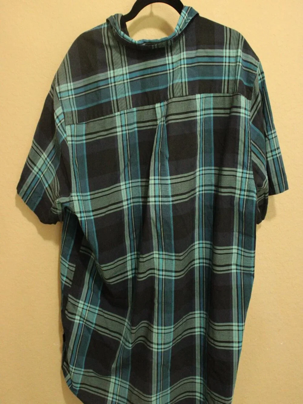 M's Go To Shirt - Patagonia Worn Wear Black Blue XL Short Sleeve Button Up